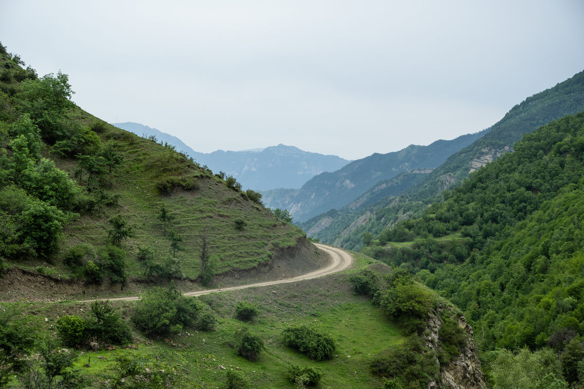 Горная дорога в Дагестане