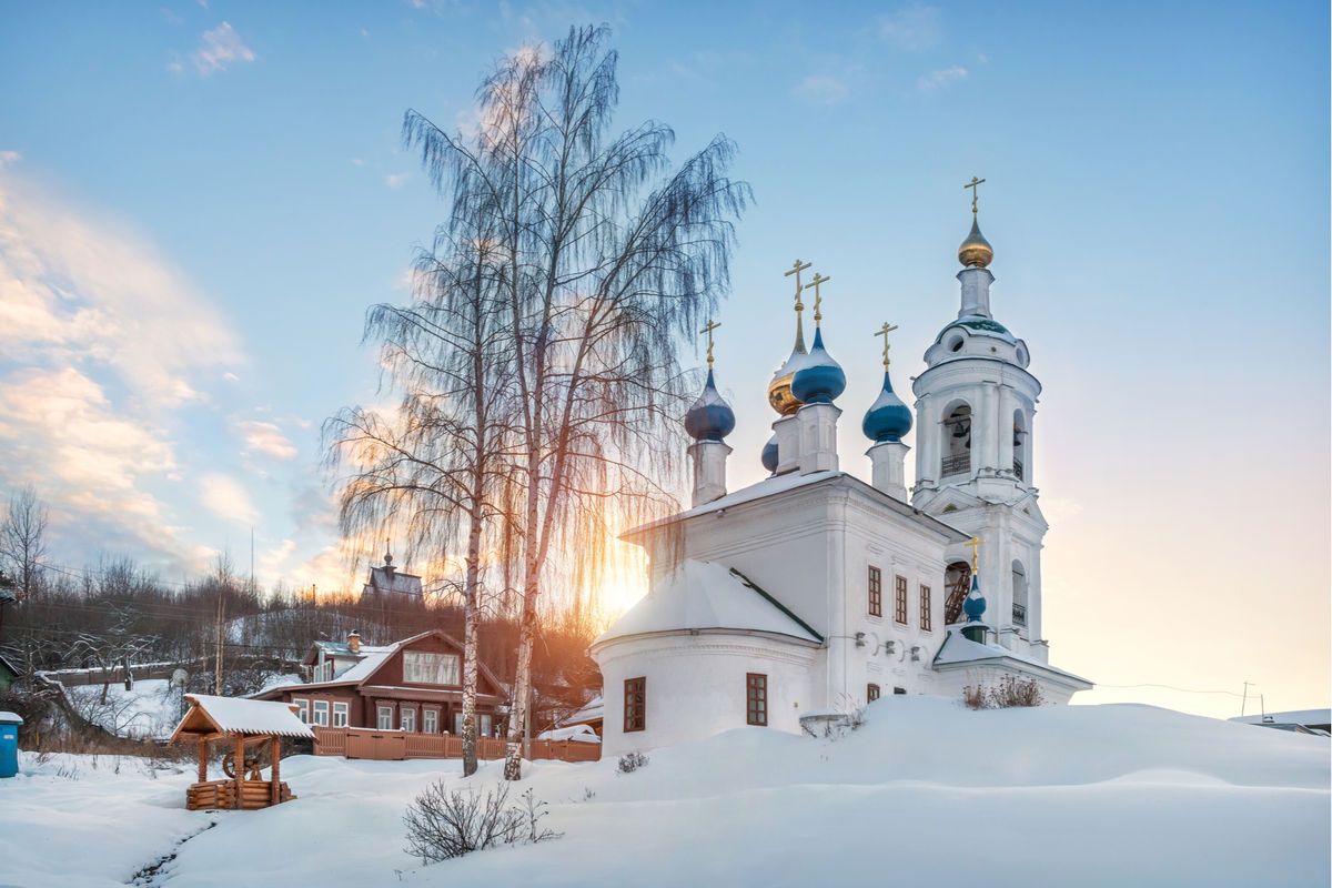 Варваринская Церковь Плес зима