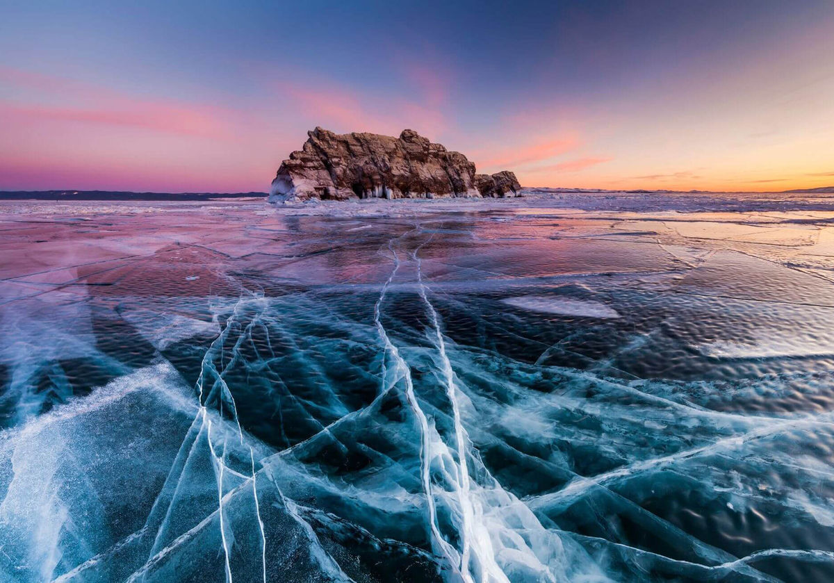 Зимний байкал красивое фото