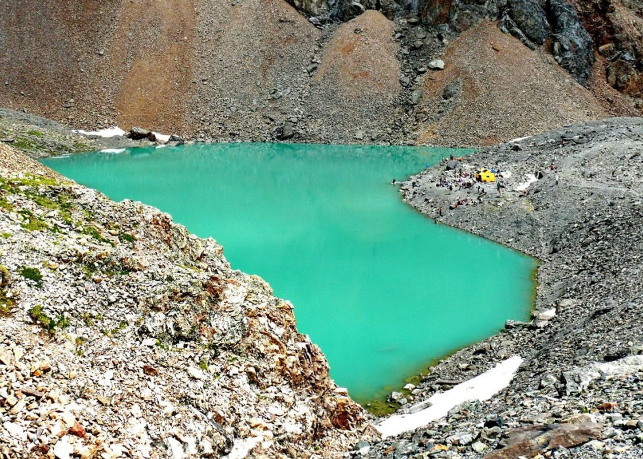 Голубое озеро Актру высота