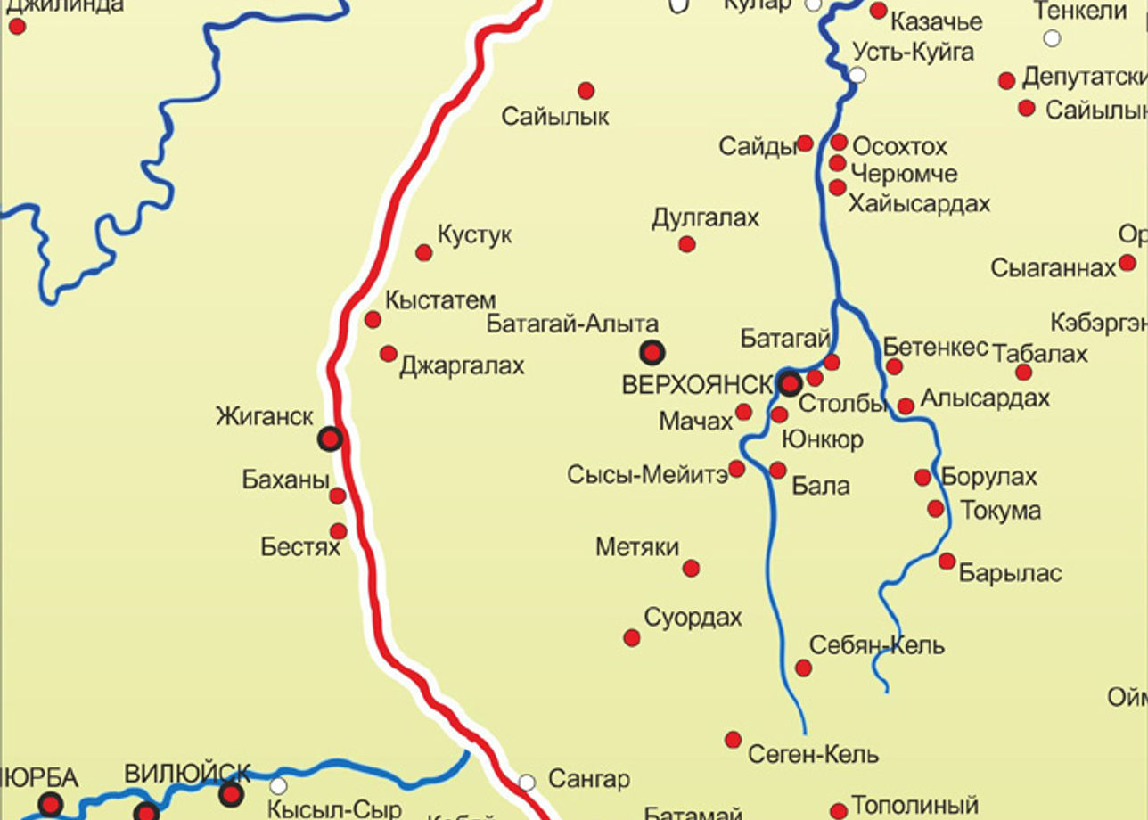 Карта туристического маршрута