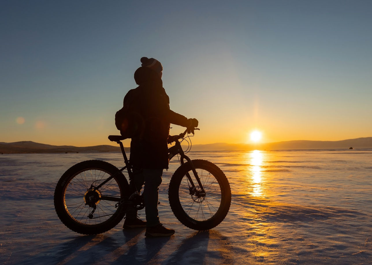 Велопрогулка по льду