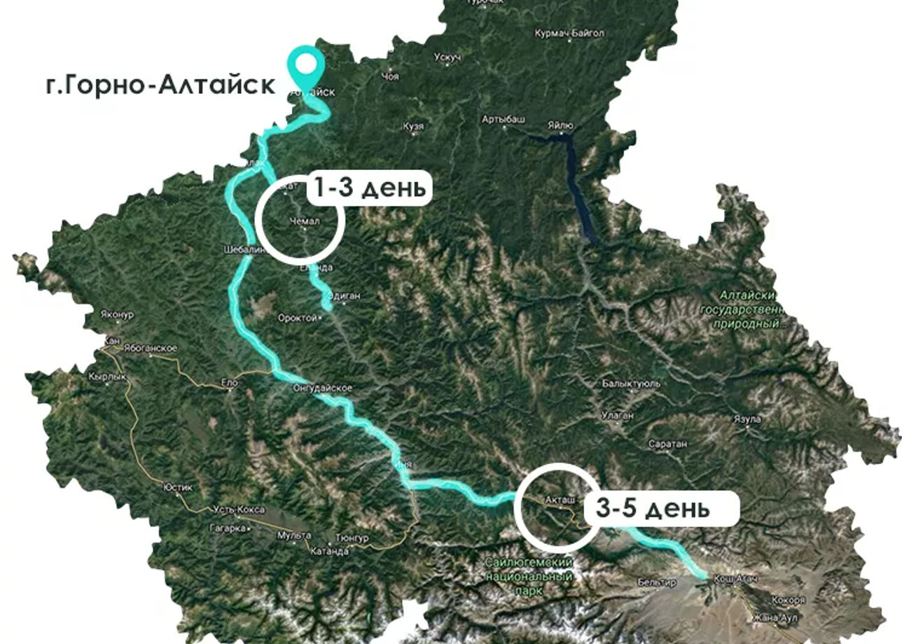 Горно алтайск москва карта