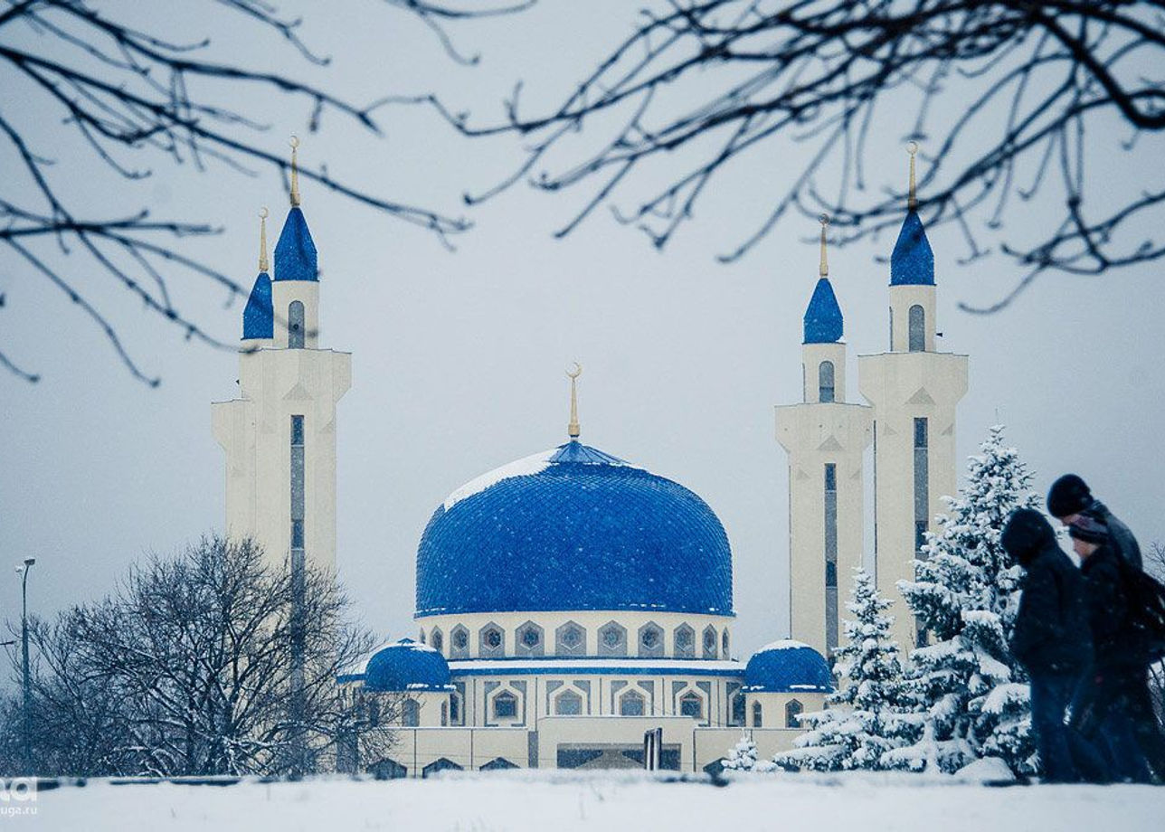 Мечеть Майкоп зимой