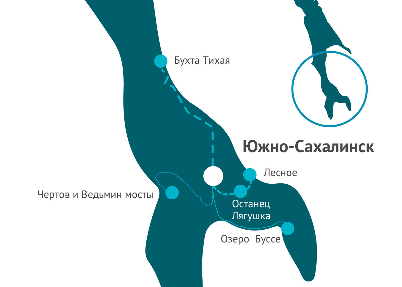 Карта туристического маршрута