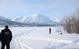 Лыжная прогулка в ущелье в районе кордона заповедника «Путоранский»