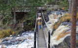 Водопады Ахвенкоски, горный парк «Рускеала»