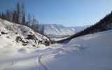 Лыжная прогулка в ущелье в районе кордона заповедника «Путоранский»
