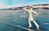 Ледяные просторы Байкала. Поход на коньках