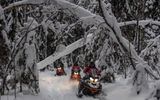 Снежный лес, северный саамский чум, снегоходы, мастер-классы