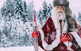 Карельский Дед Мороз и его верный друзья: хаски и олени. Горки, снежки, забавы и саамские игрища