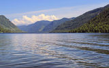 Телецкое озеро, гора Тилан-Туу, прогулка на катере к водопадам Эстюбе, Корбу и Киште