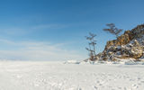 Пересечение Байкала по льду - остров Ольхон - мыс Бурхан (скала Шаманка)