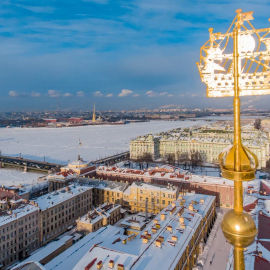 Зимний образ Санкт-Петербурга