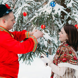 Старый добрый Новый год в настоящей деревне в русских традициях 