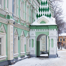 Русские усадьбы в провинциальных городах Ивановской области зимой