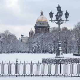 Хрустально-снежный Петербург