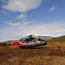 Вертолетная экскурсия на Курильское озеро, кальдеру вулкана Ксудач и Ходуткинские горячие источники