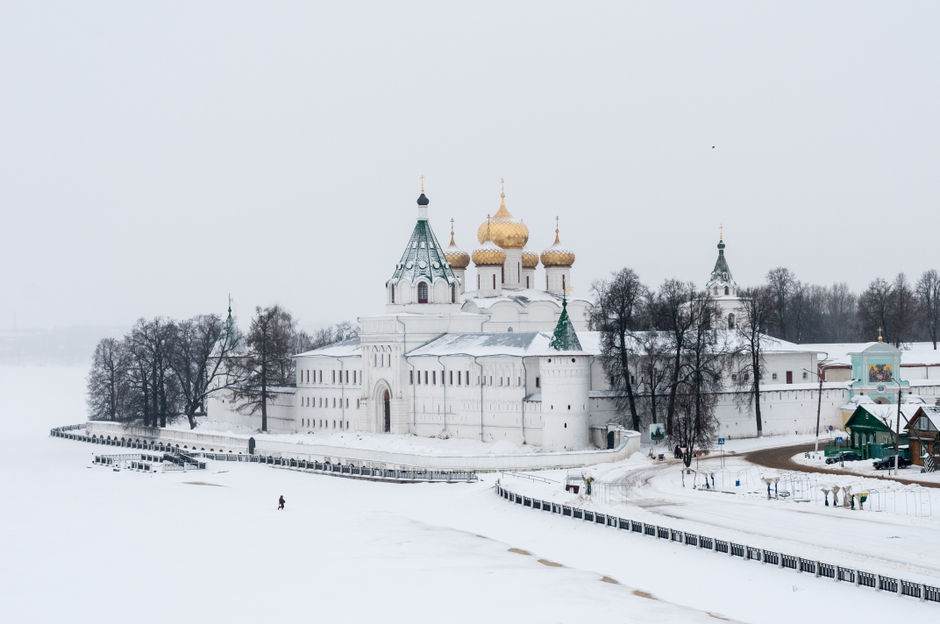 Пейзаж зимней Костромы