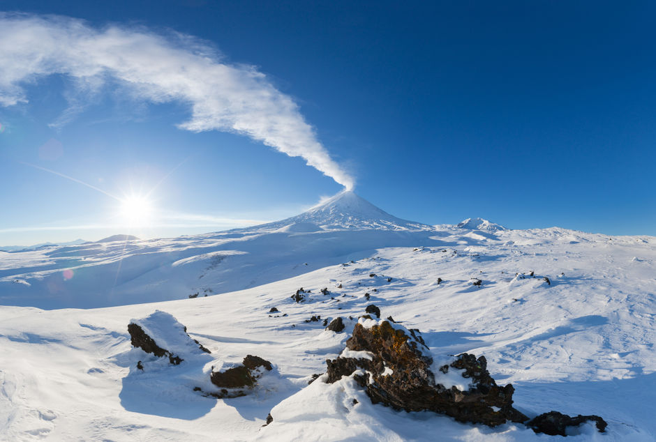 Зимний пейзаж на Камчатке