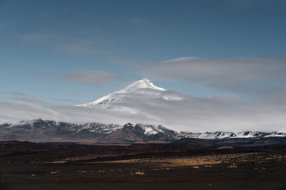 Вид на вулканы (Камчатка)