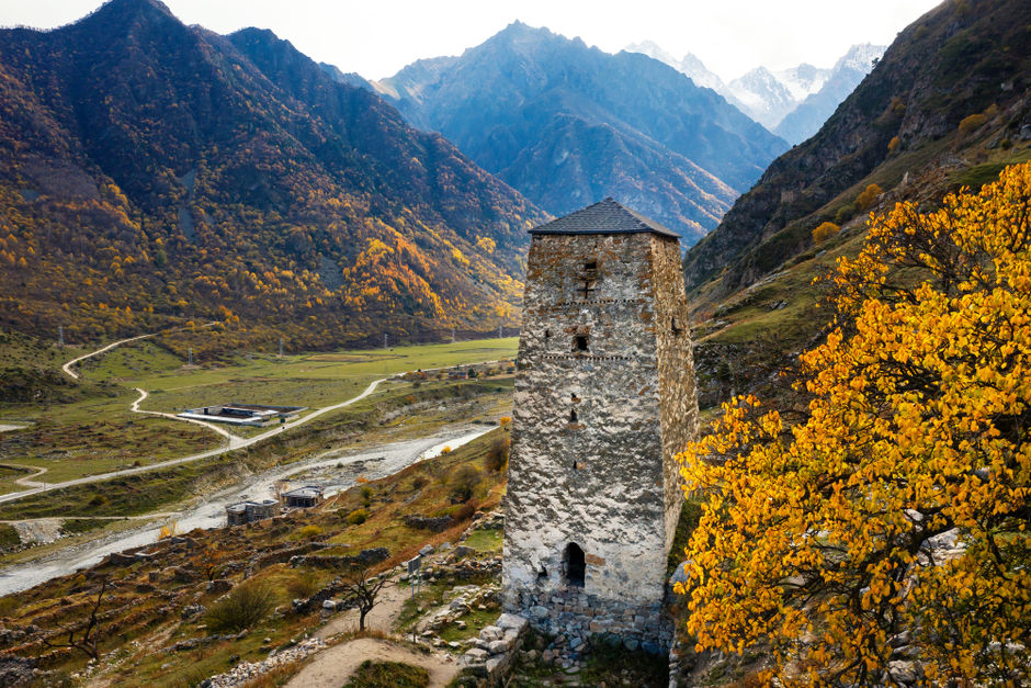 Осенний пейзаж Кавказа