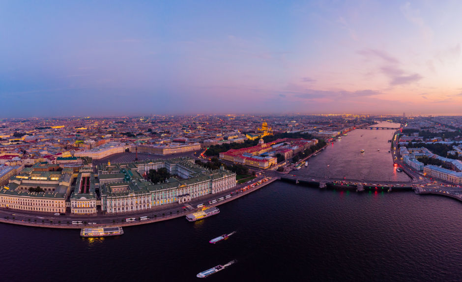 Вид на центр Санкт-Петербурга
