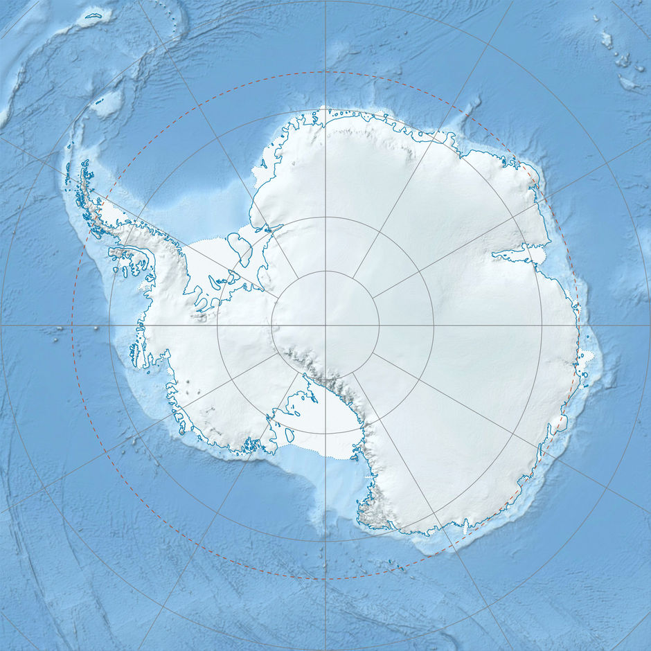 Антарктида на карте